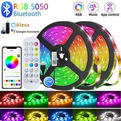 USB LED Strip Lights APP Control Color Changing 5050 RGB Led Light Flexible Lamp Tape for Room Decoration TV Backlight Diode