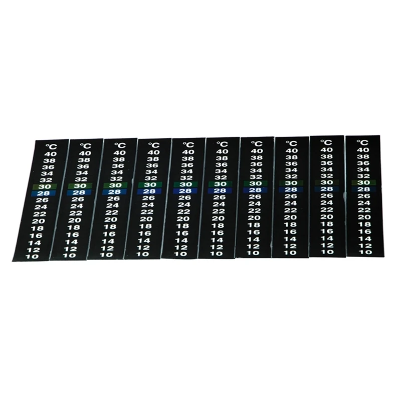 10PCS on Thermometer Strips Color Change 10-40°C Fast Check for Brewing