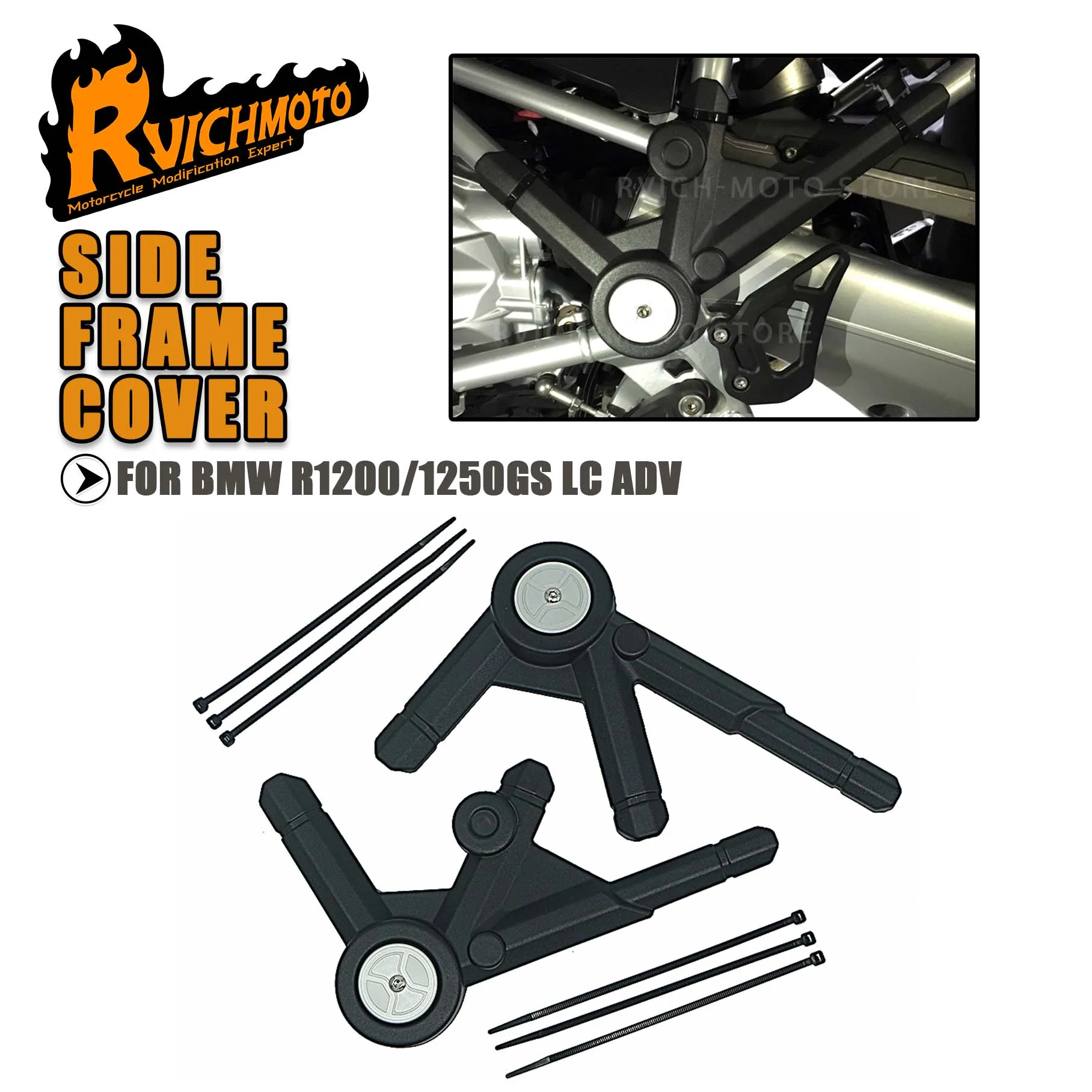 R1200 R1250 GS Motorcycle Side Frame Panel Guard Cover For BMW R1200GS R1250GS LC ADV R 1200GS 1250GS Adventure Cover Protector