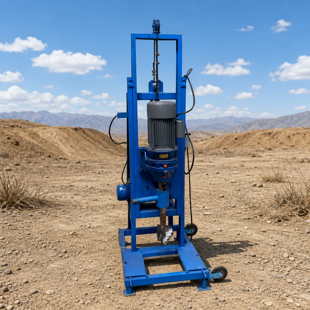Customized Up To 100m Depth Portable Type Hydraulic Powered Water Well Drilling Rig Durable Structure for Farmland Irrigation