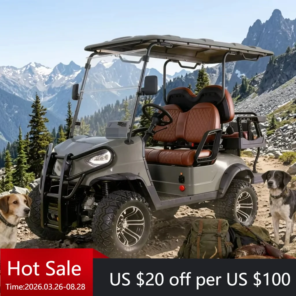 Tc  Powerful 2 + 2-seat electric UTV golf cart for mountain patrols and rugged terrain
