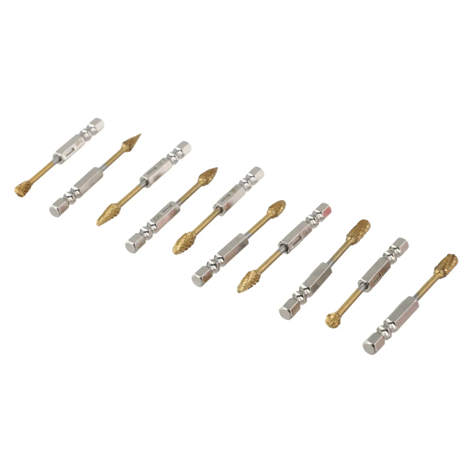 

Компактные футляры, набор твердосплавных фрез, 10 уникальных форм, хвостовик 6,35 мм, металлический рабочий аксессуар, набор инструментов для гравировки из 10 предметов