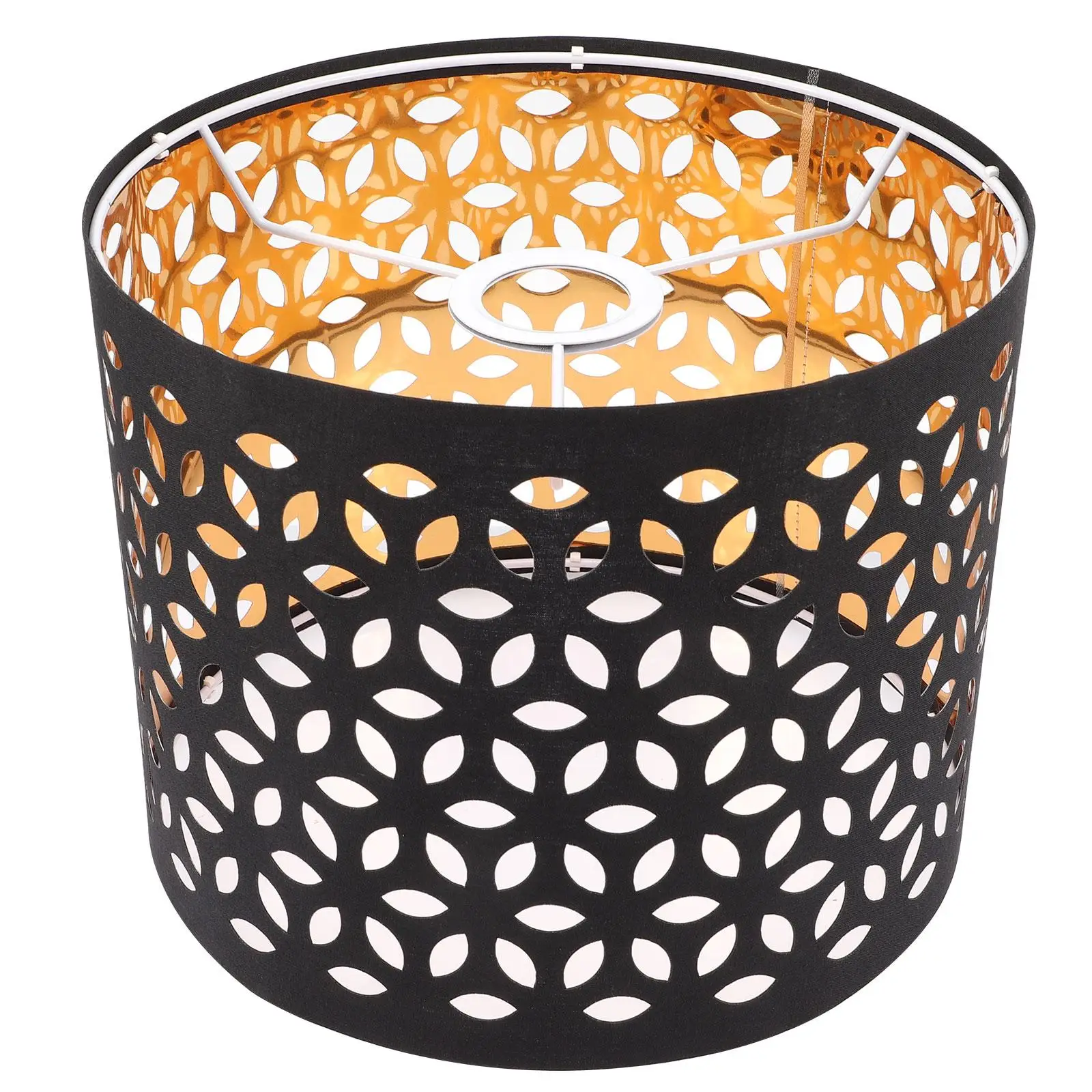 

Cloth Lamp Shade Hollow-Out Dust-Proof Fabric Light Cover for Table Desk Floor Lamp Shades Soft Decorative Practical Easy