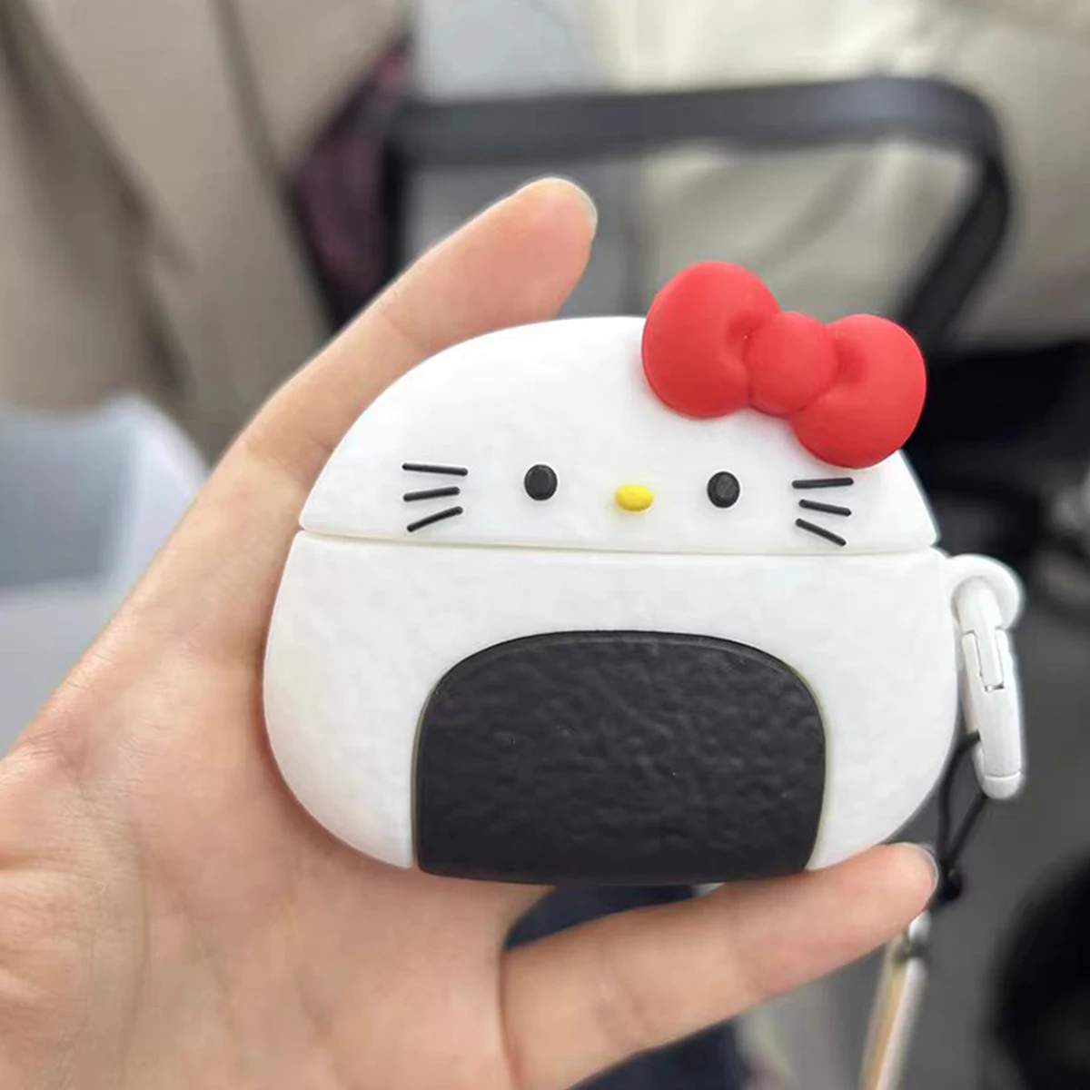 

Hello Kitty Rice Ball For Airpods Pro 2 Case,Shockproof Protective Earphone Anime Cover For Airpods Pro/Airpod 1/2/3 Cover Funda