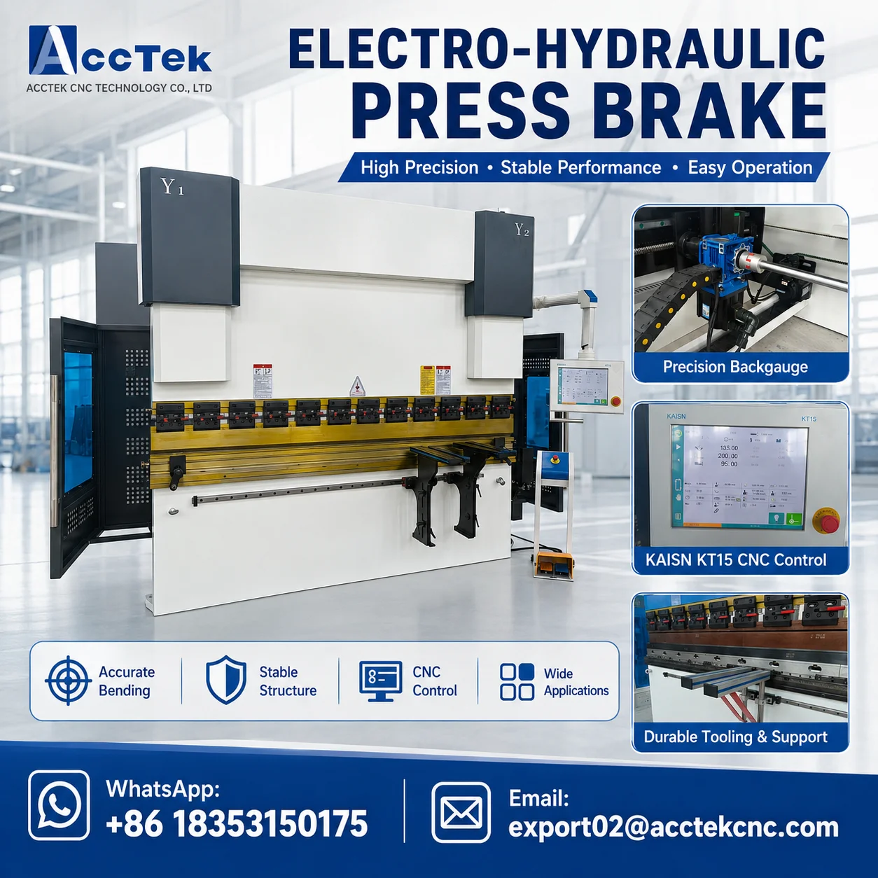 Heavy Duty 1600mm 2500mm 4m Length CNC Hydraulic Press Brake for Thick Metal Plate Processing