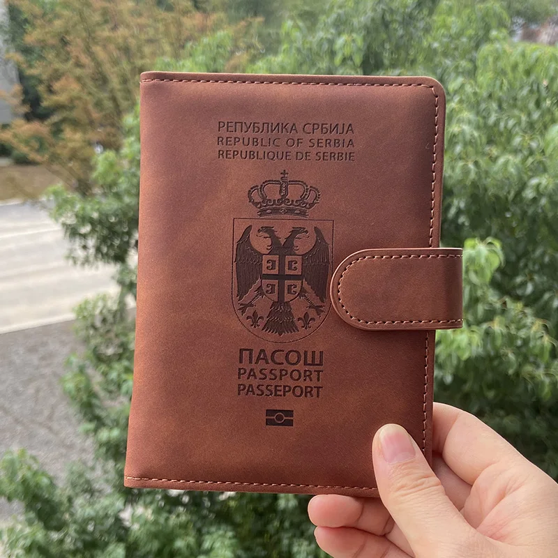 

Republic of Serbie Passport Cover Travel Wallet Pu Case for Passports Pasaporte Holder Multi Card Slots Passeport Wallet