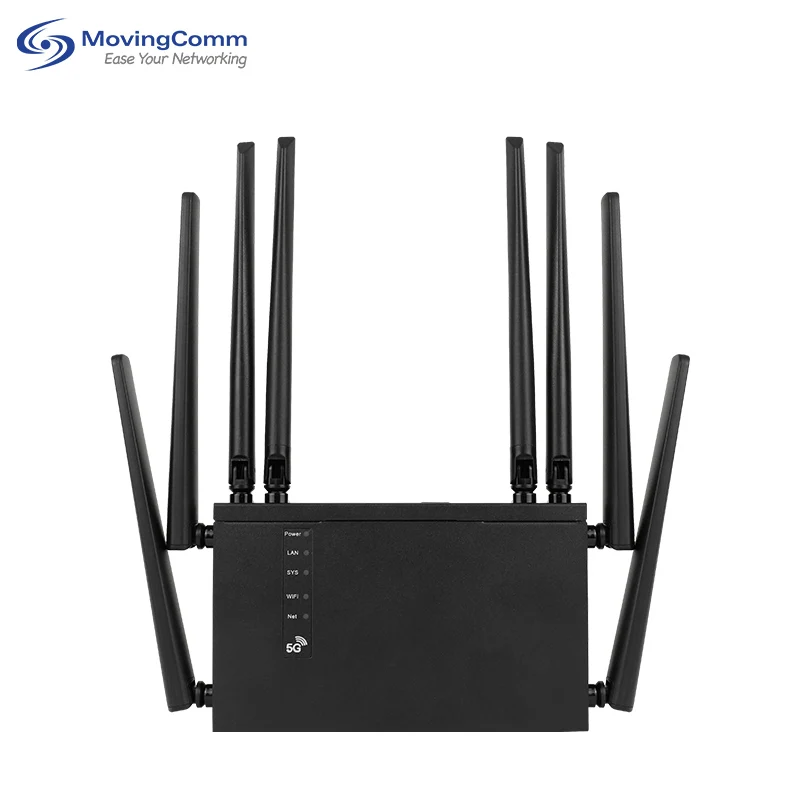 Routeur de carte Sim 5G Nsa Sa, Port Gigabit Rj45 haute vitesse, double bande, Wifi 5G Cpe, Wifi intérieur 6 5G, avec 8 antennes externes