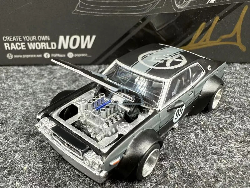 POPRACE 1/64 홍콩 오토바이 쇼 2025 이중 서명 에디션 합금 모터 차량 다이캐스트 모델 자동차 장난감 컬렉션 선물