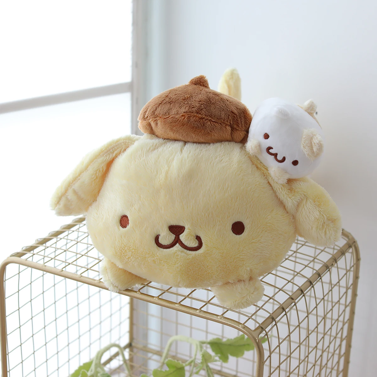 

Sanrio Pop Pop Purin Мягкая кукла Собака Pop Pop Purin Коробка для салфеток Плюшевая игрушка Украшение автомобиля Мультяшная упаковка для салфеток Подарок для девочки