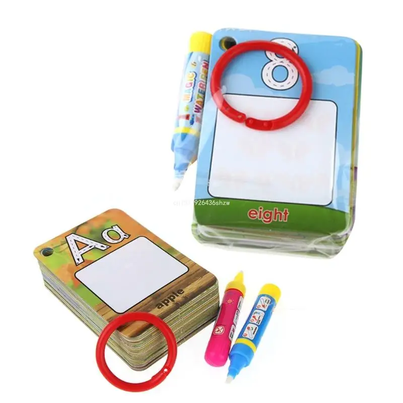 Letter Number Water Doodling Cards Word Learning Reading Cards Toy Dropship