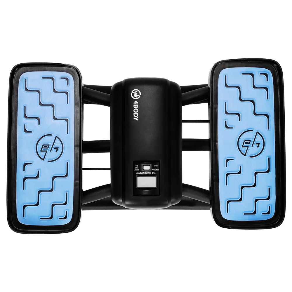 

Black Portable Aerobic Fitness Stair Steppers Non-Slip Mat Resistance Band 330LB Weight Capacity LCD Calories Display for Home