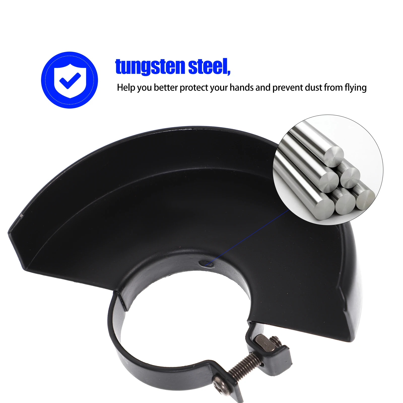 3 Pcs Angle Grinder Dust Cover Shroud Safety Guard for Power Tools Metal Hand Protection Anti Dust Long Design Compatible Tools