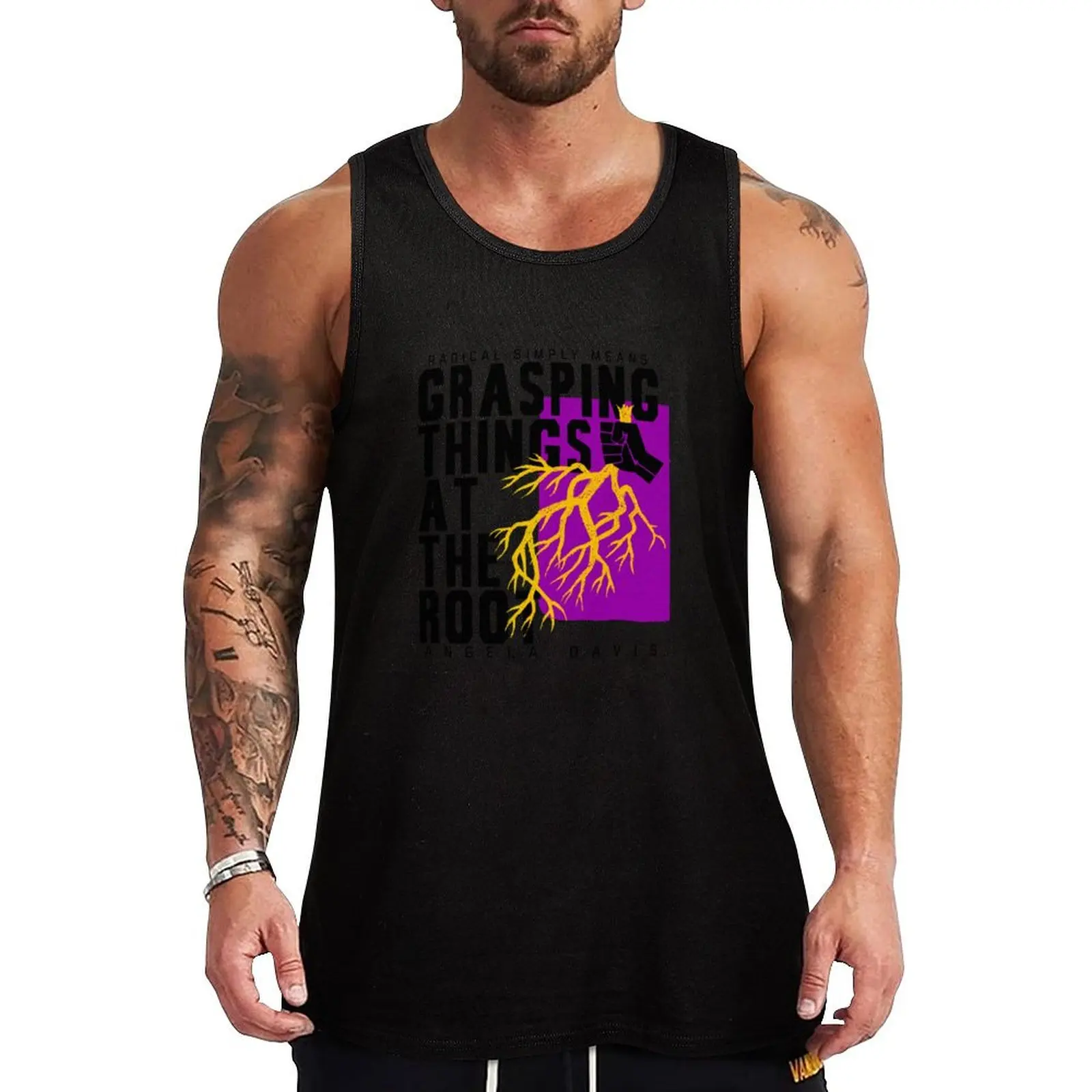 

Grasping At The Root Tank Top Japanese t-shirt anime gym T-shirt man