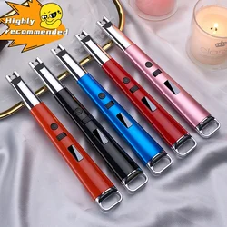 USB Portable Electric ARC Igniter Kitchen Gas Stove Ignition Tools Outdoor Camp Rechargeable Flameless Pulse Candle Long Lighter