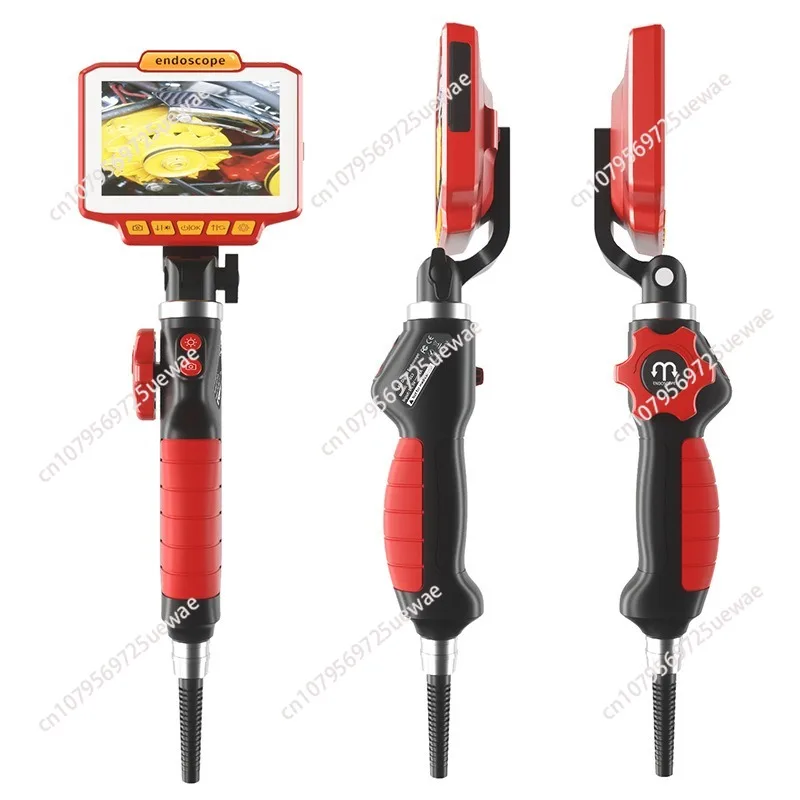 Steerable Endoscope HD Camera Car Repair Industrial Pipeline Inspection Rotating Probe