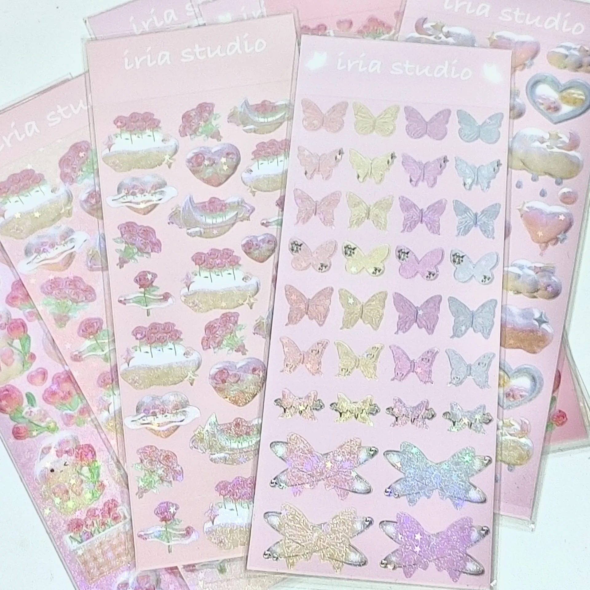 SKYSONIC Modeling Series Scrapbooking Sticker 4/5/9PCS Cute Rabbit Clouds Decor Lables Korean Agenda Journal Deco Suppliers