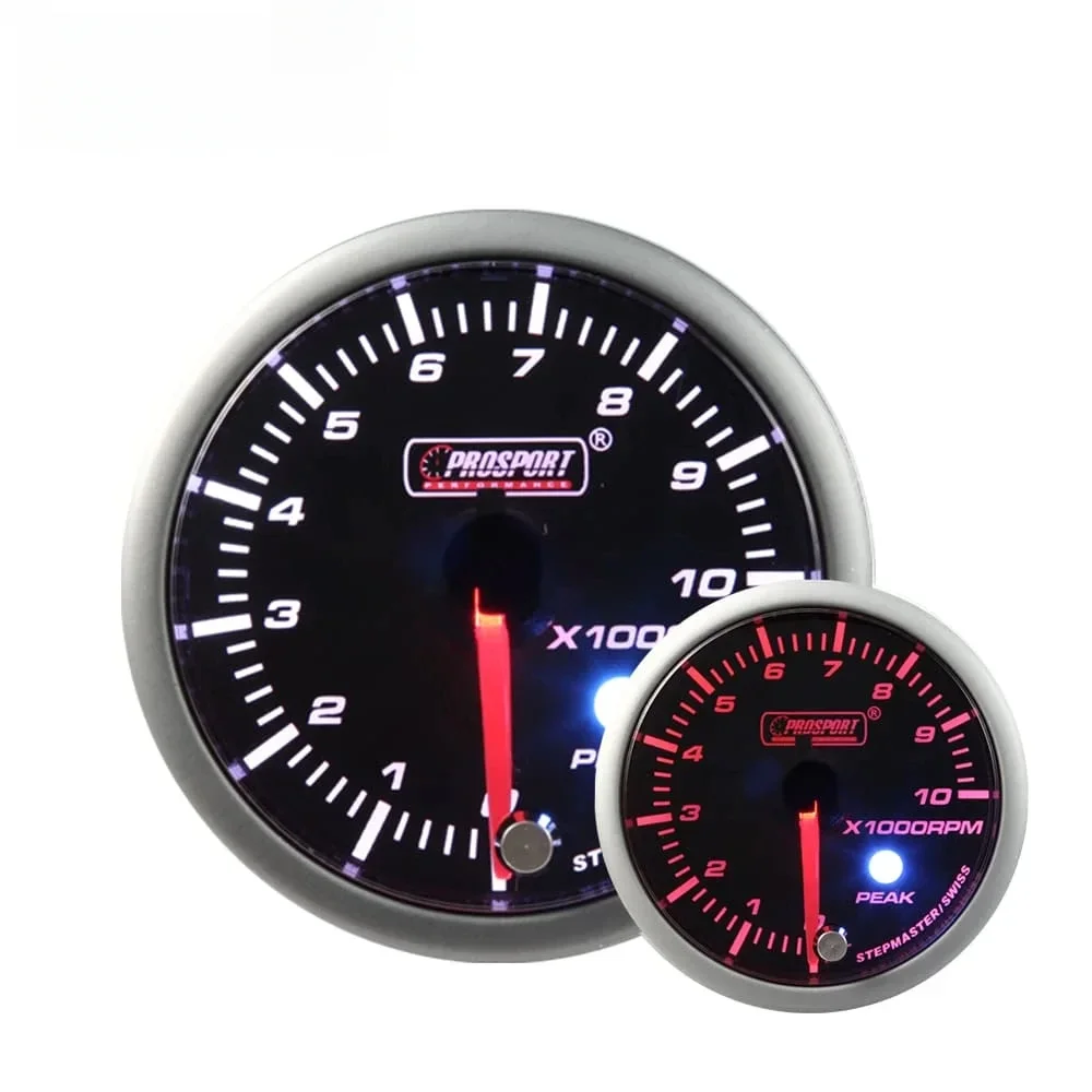 

60Mm White Amber LED tacometro RPM