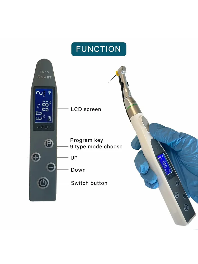 Picture 4: Dental Smart Wireless Endo Motor With LED Lamp 16:1 Standard Contra Angle Handpiece Endodontic Root Canal Treatment tool