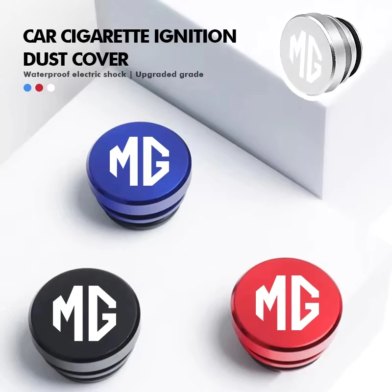 

Metal Anti Dust Power Socket Plug Cap Auto Protection Cigarette Lighter Cover Interior Accessories For MG ZS MG4 EV MG5 MG HS MG
