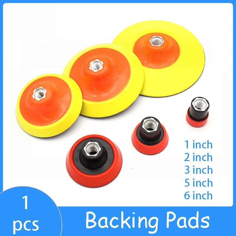 

1" 2" 3" 5" 6" Polishing Backing Pads Sanding Disc Hook-Loop Backed Plate Plate M10 M14 Thread For Car Polisher Grinder Sanding