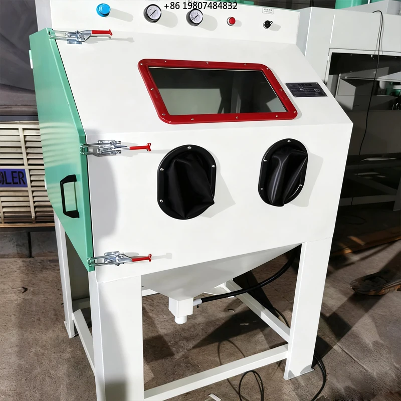 Car Parts 220l Industrial Sand Blasting Cabinet for Sale Portable Sand Blaster Sandblasting Equipment for Aluminum