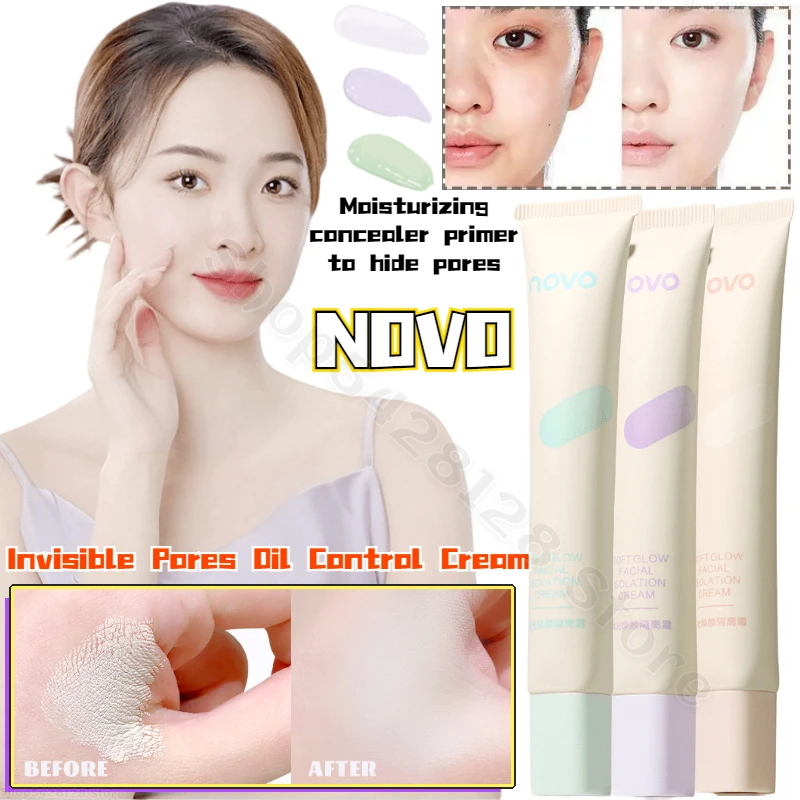 

Soft Glowing Isolation Cream Moisturizing Concealer Conformable Primer Invisible Pores Oil Control Brightening and Setting Cream