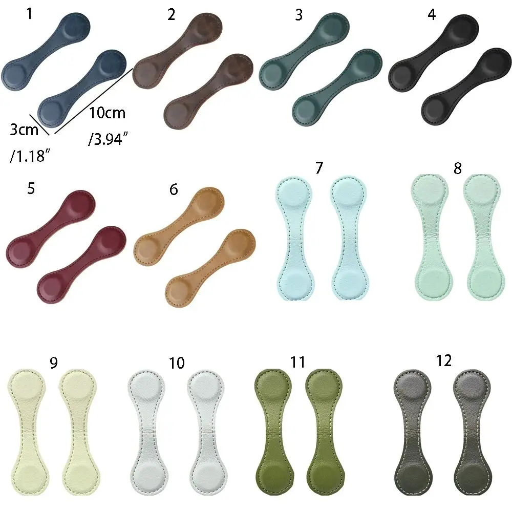 Portable Magnetic Leather Bookmark Useful Exquisite Handmade Leather Bookmark Double-sided Magnetic Clip Notebook Accessory