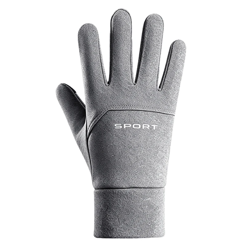 Neue, warme Winterhandschuhe für Herren, winddicht, rutschfest, kältebeständig, ideal zum Radfahren, für Outdoor-Aktivitäten, atmungsaktiv, geeignet zum Radfahren, Laufen und Wandern. – Detail 6