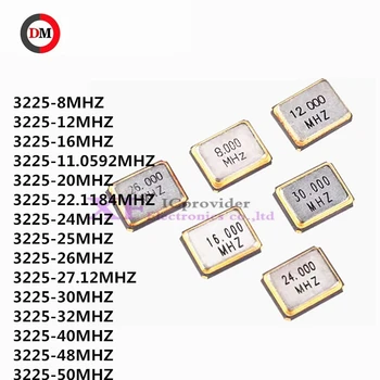 10????3225 8MHz 12Mhz 16MHz 11.0592MHZ 20MHZ 22.1184MHz 24MHz 25MHz 26MHz 27.12MHz 30MHz 32MHz 40MHz 48MHz 50MHz