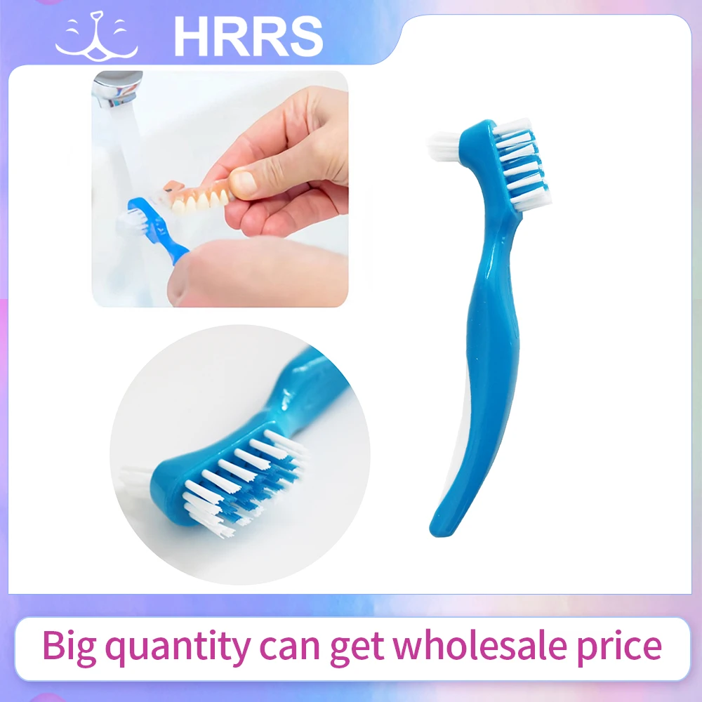 

Denture Cleaning Brush Dedicated Denture False Teeth Brush Oral Care Tooth Brush