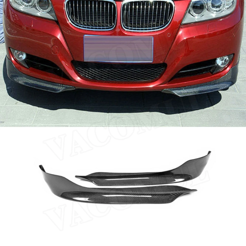 

VACOMUL Front Bumper Lip Splitters for BMW 3 Series E90 E91 Base Sedan LCI 2006-2012 Apron Winglet Flap Spoiler Carbon Fiber FRP