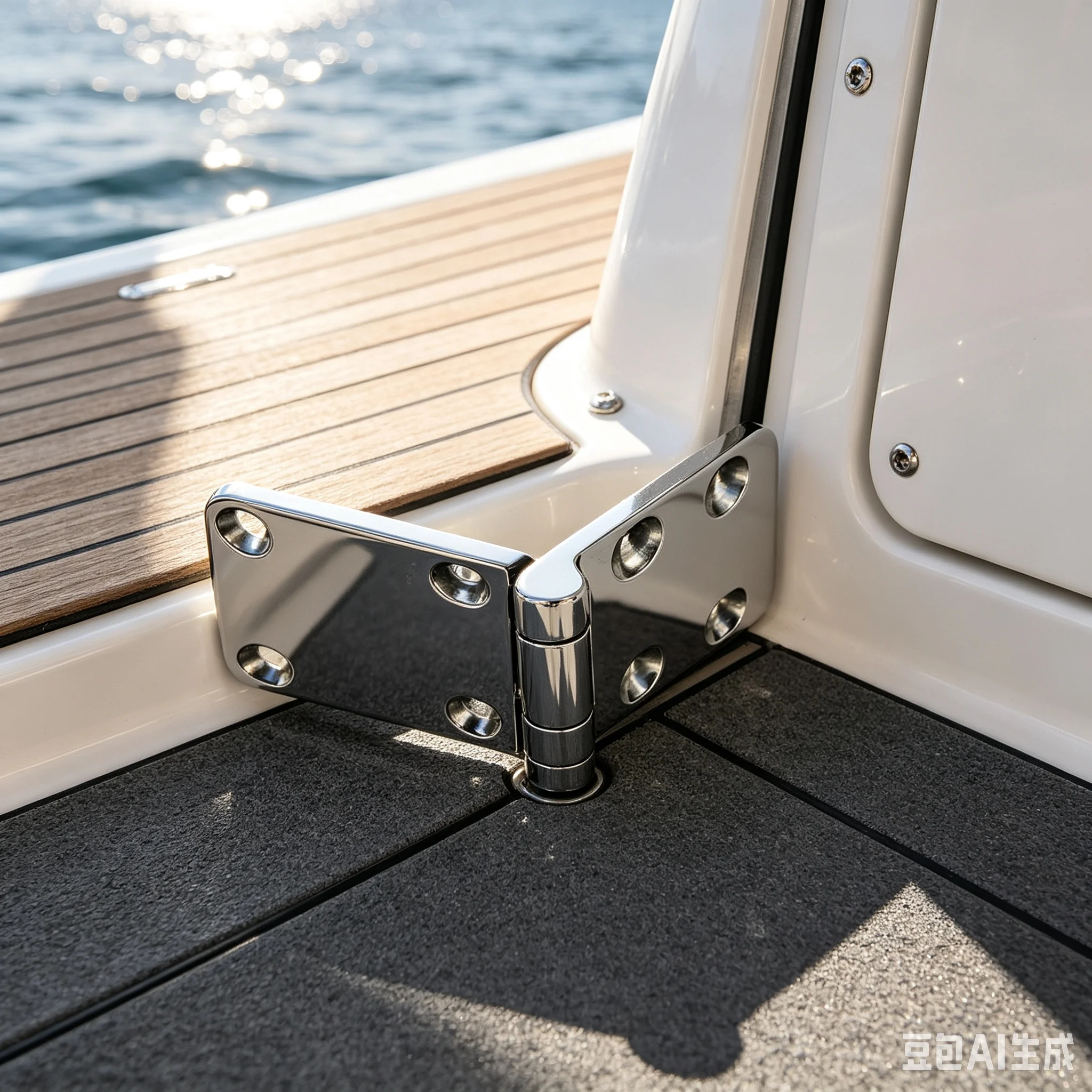 304 Stainless Door Pivot Hinge For Marine Yacht Industrial Machinery 150x60mm Detachable Hinge Boat Hardware Accessories