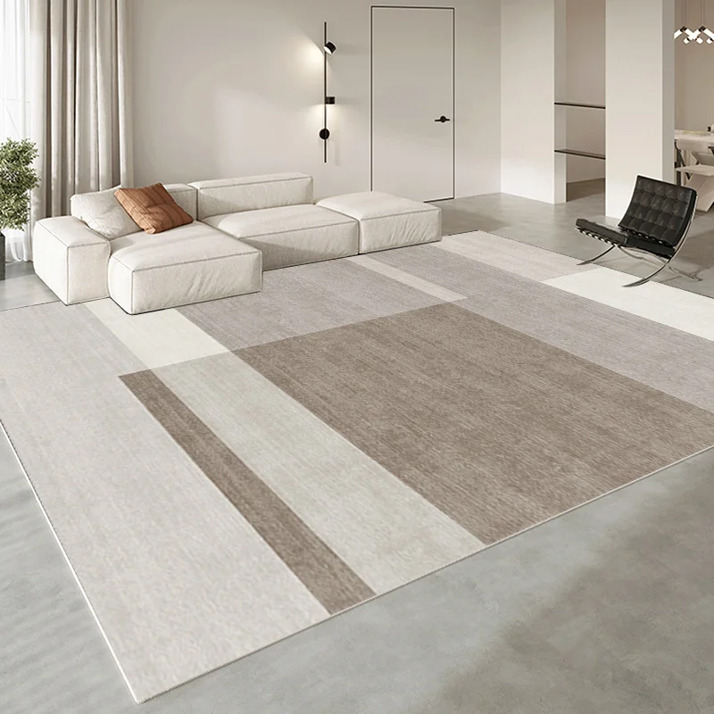 VIKAMA Cream Style Living Room Carpet Soft and Comfortable Easy-to-Maintain Area Rug Bedside Carpet Home Decoration