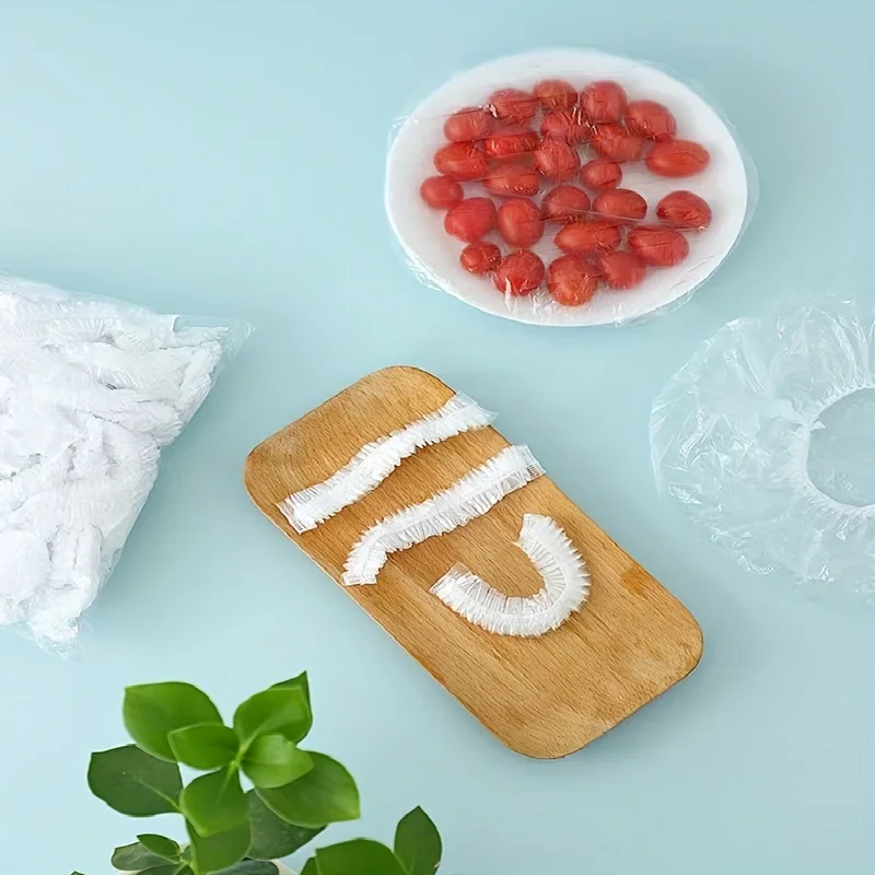 Reusable Disposable Food Cover Plastic Wrap Durable Elastic Food Lids for Bowls Elastic Plate Covers For Kitchen Food Saver Bag image 4