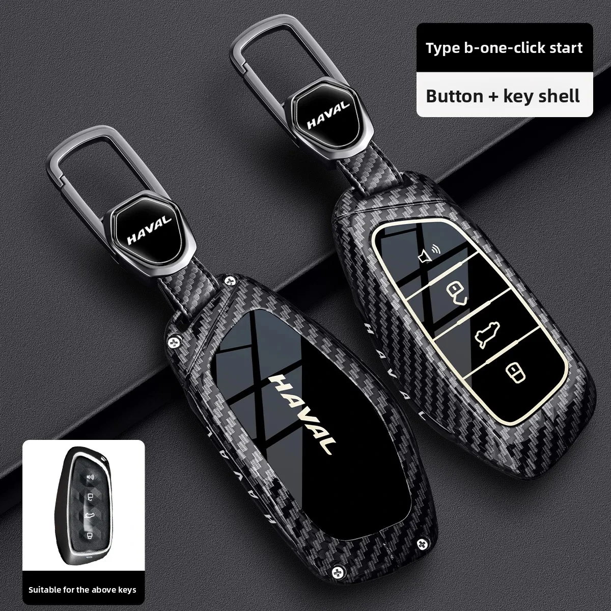 

Car Key Case Cover Shell For Great Wall Haval 2022 Key Holder New Harvard Beast Cool Dog Car-Styling Keychain Accessories