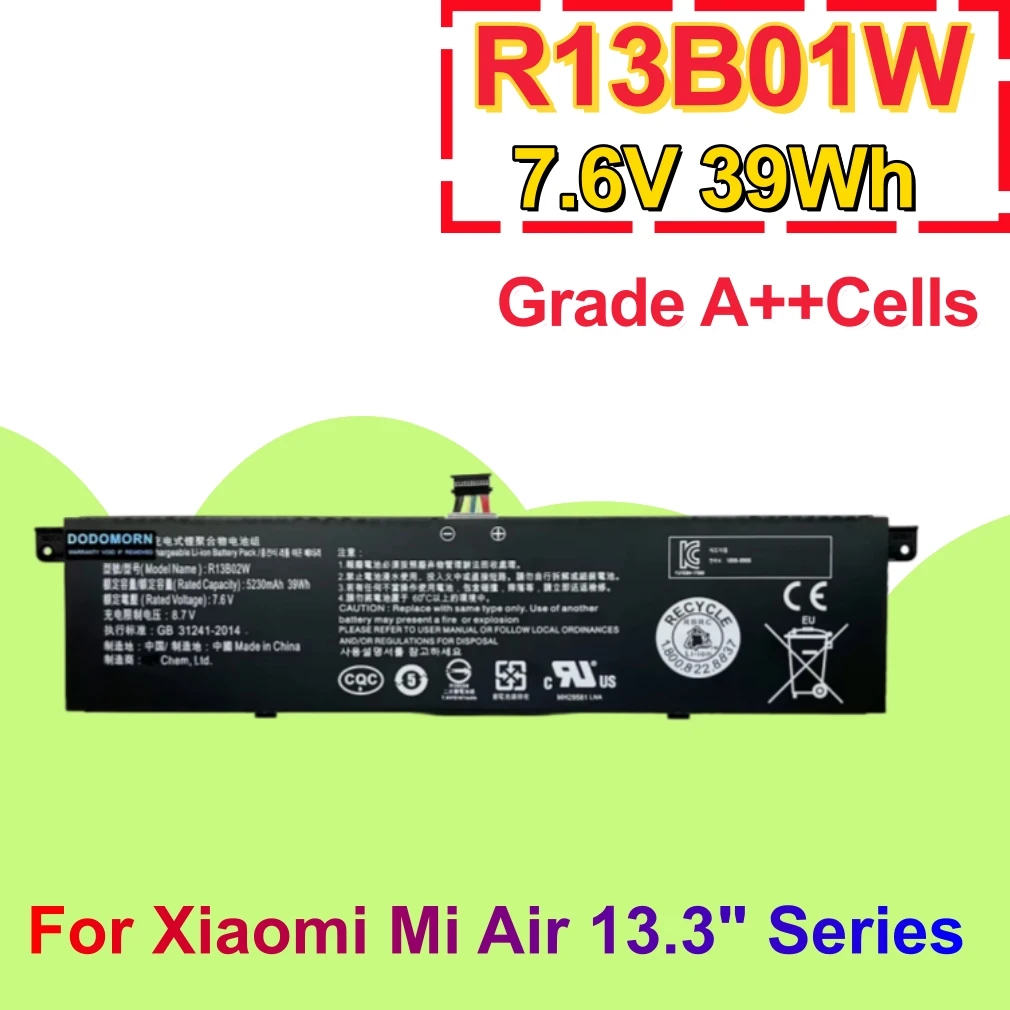 Factory Direct R13B01W R13B02W Laptop Battery For Xiaomi Mi Notebook Air 13.3