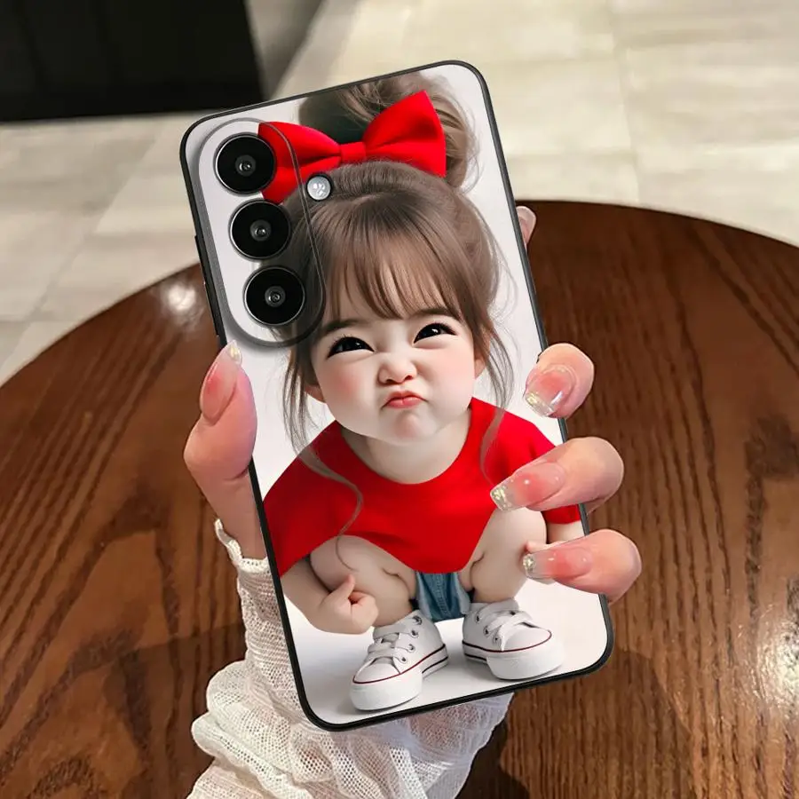 Funda Phone Cover Case for Samsung Galaxy S26 S23 S25 Ultra Note 20 Ultra 8 9 10 S21 FE S24 Plus S20 S10 S9 Cartoon Girl view 6
