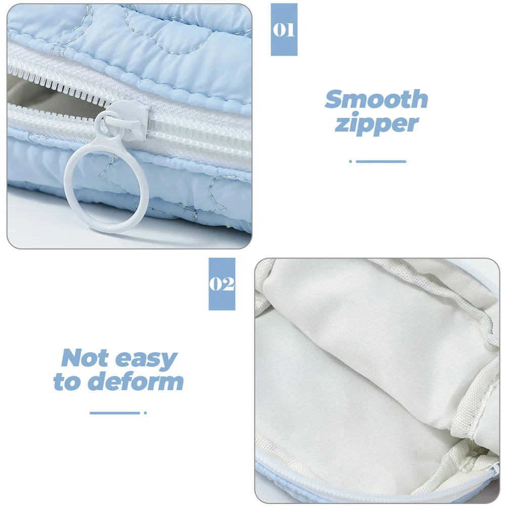 

4pcs Sanitary Napkin Bag Washable Period Pouch Portable Menstrual Pad Storage Compact Lipstick Coin Holder For Travel School