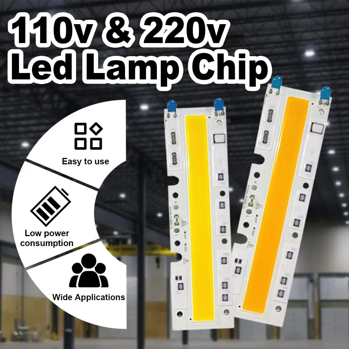 

30W 50W 70W Cob Led Chip 110V 220V Driver Free For 220V Board Beads Bulb Smart Ic For Spotlight Light Accessories Lampada Module