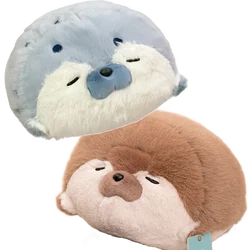Seal Pillow Plushie Kawaii Marine Life Plush Toy Soft Sea Otter Lifelike Stuffed Animals Doll Simulation Cushion Birthday Gift