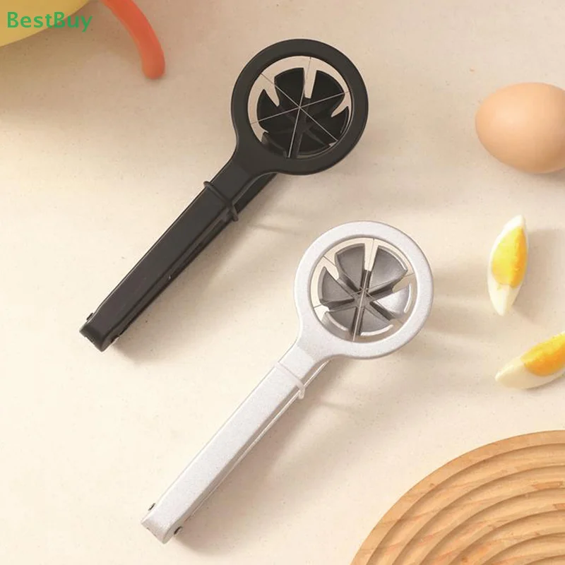 Practical Aluminum Alloy Manual Egg Cutter Portable Durable Preserved Egg Splitter Non-slip Section Divider Food Splitter Hotel