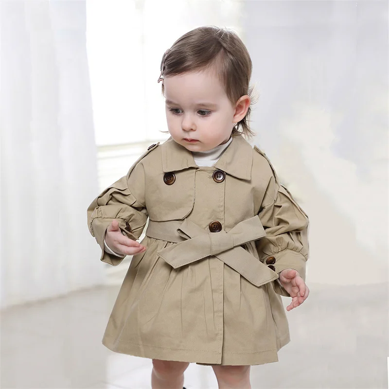 Autumn Baby Girl Clothes Jacket Fashion Baby Girls Coat Jackets Long Sleeve Children Clothing Outerwear Age for12M-3Years 2024