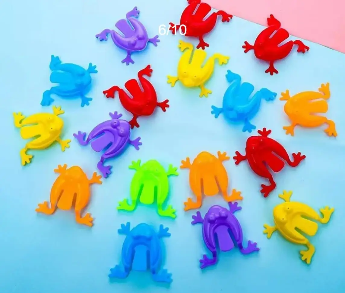 20 Pcs/Lot Mini Jumping Frogs Parent Child Interaction Jump Frog Kids Toy Toys For Children Gift Prize Giveaway Funny Home Game