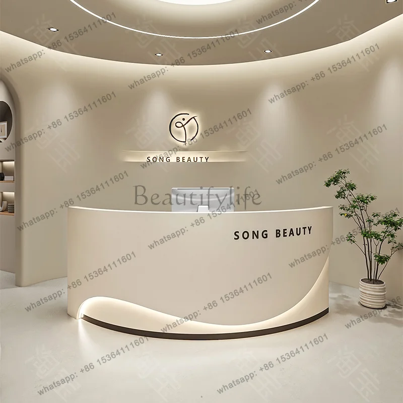LD Organizers Design Reception Desks Beauty Shop Modern Hotel Executive Reception Desks Display Mostrador Commercial