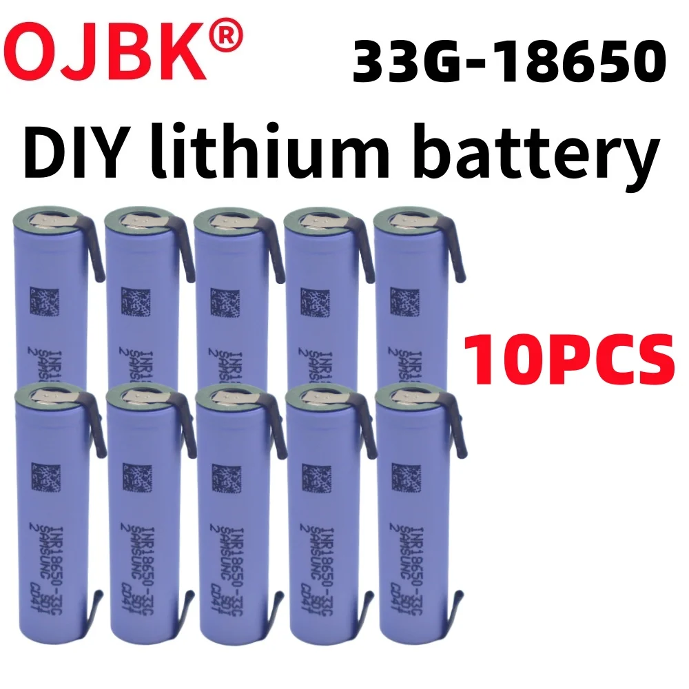 New 100% full capacity 18650 NCR18650 rechargeable lithium-ion battery 3.7V 3300mAh battery DIY nickel sheet