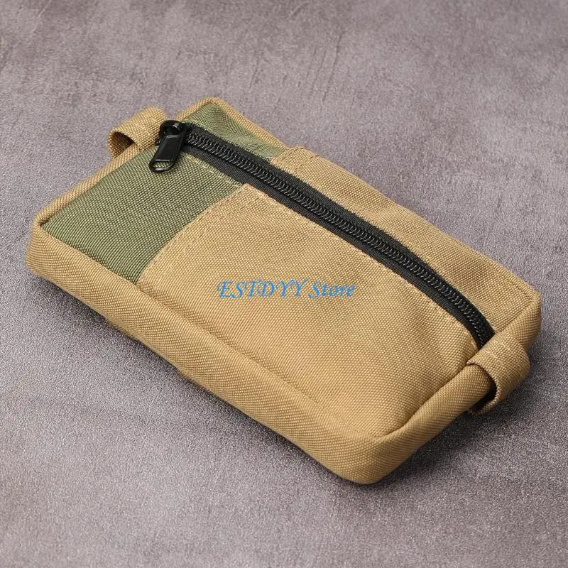 

G6DE Tactically Storage Mini Portable Coin Purse Outdoor Case Purse Card Holder Wallets Travel Zipper Belt Bag