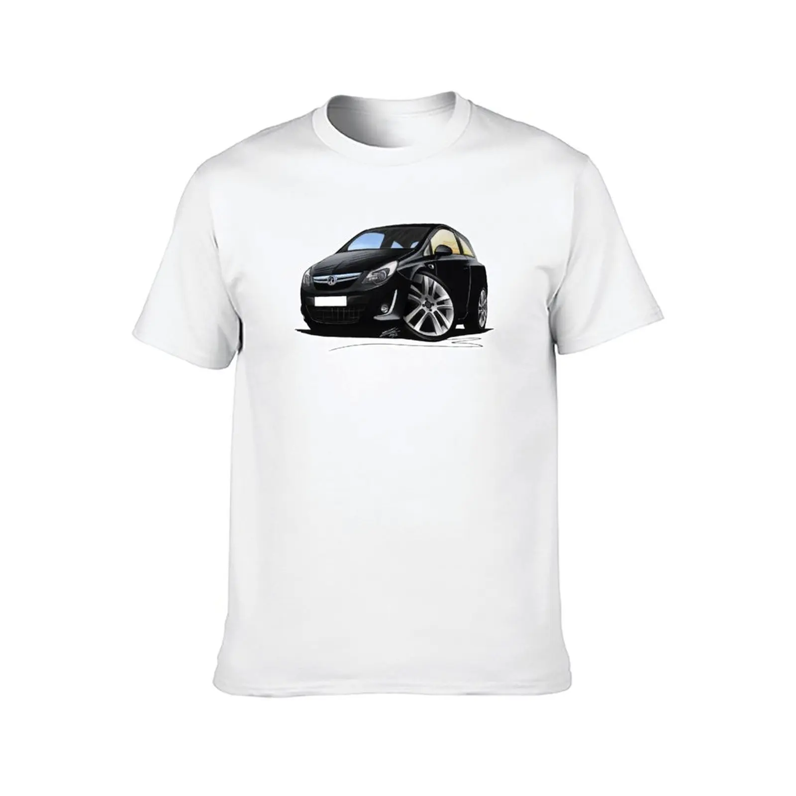 Vauxhall Corsa D (Facelift) Black T-Shirt t shirts with prints man t shirt heavy cotton T-Shirt