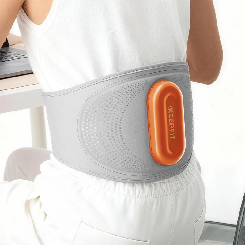 Electric Hot Compress Lumbar Vibrating Low Frequency Smart Heating Waist Massager Weight Loss & Fat Burning Abdominal Belt