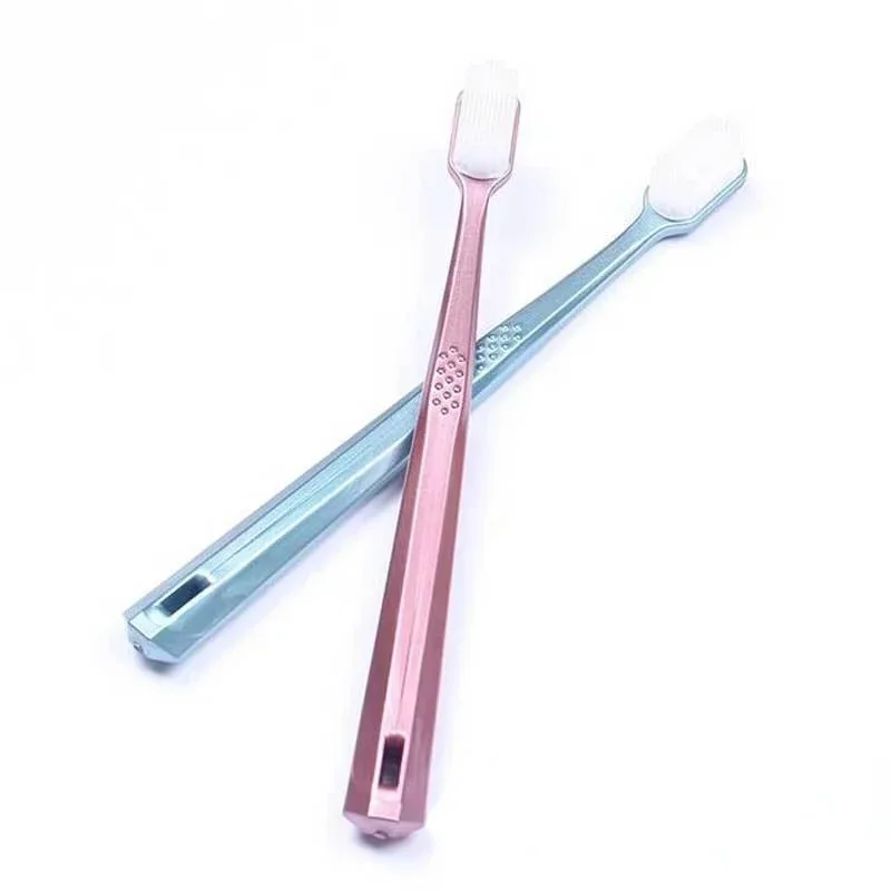 2PC Ultra-fine Soft Hair Eco Friendly Pregnant Portable Travel Tooth Brush With Box Soft Fiber Nano Toothbrush Oral Hygiene Care