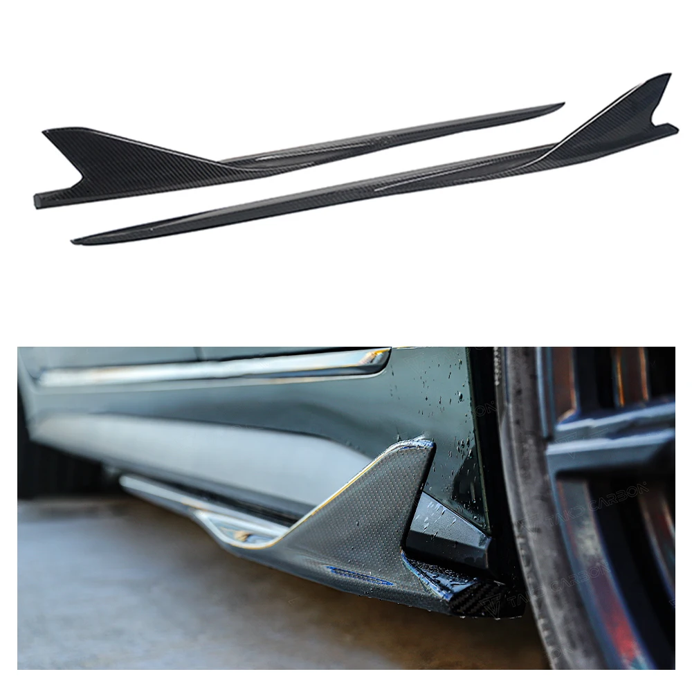 

Brand New High Quality Real Dry Carbon Car Side Skirt Extensions For BMW 4 Series G26 2021-UP Side Skirt Body Kit